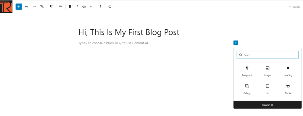 Add the Post Title and Content