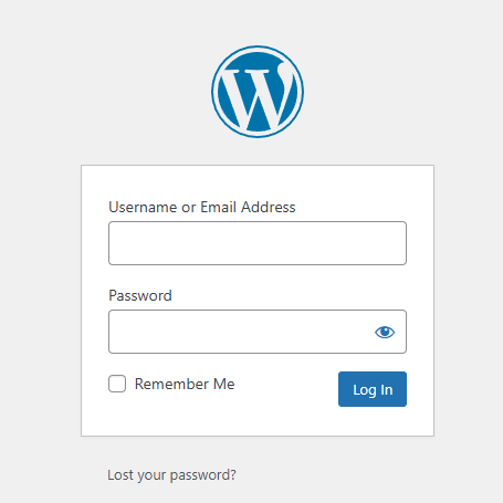 Log in to the WordPress Dashboard