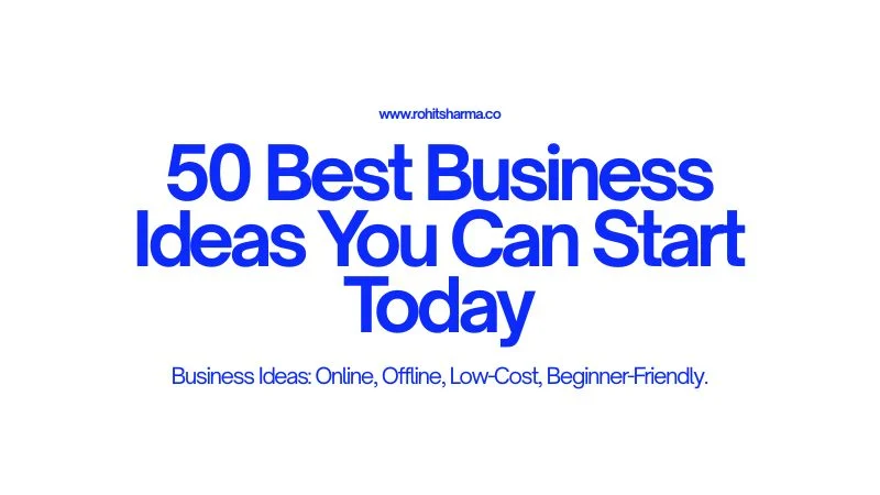 50 best business ideas for beginners in India