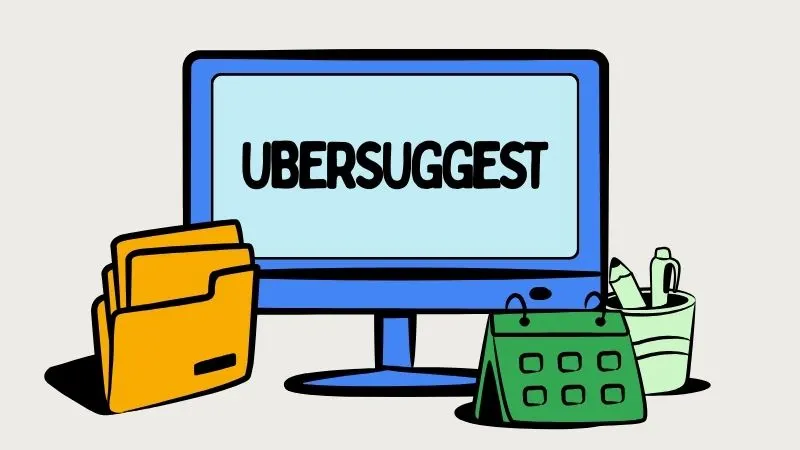 Ubersuggest content flywheel showing how blog posts drive backlinks to the tool