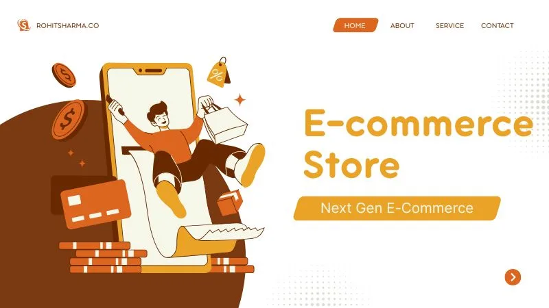 E-commerce store online selling business