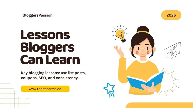 Key blogging lessons from BloggersPassion including list posts, coupon pages, SEO strategy and long-term growth tips