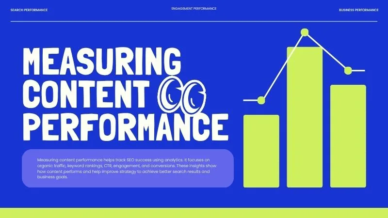 Measuring content performance using analytics, KPIs, and SEO metrics for content strategy optimization