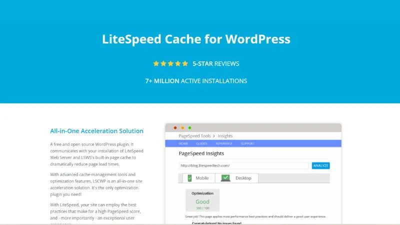 A free and open source WordPress cache plugin