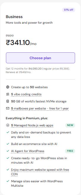 Business Web Hosting Review