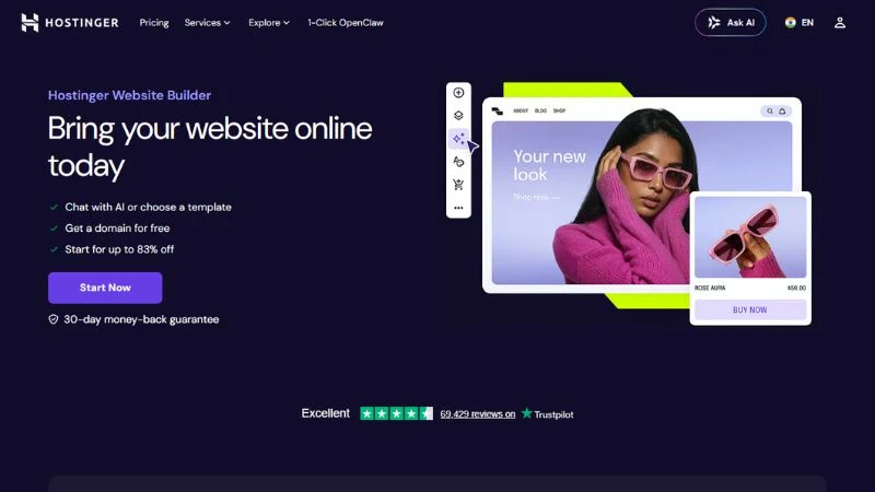 The Best Blogging Platforms in 2026 9 Hostinger Website Builder: Best Budget All-in-One