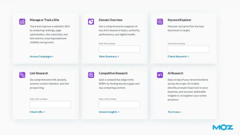 MOZ SEO Tools MOZ SEO Tools