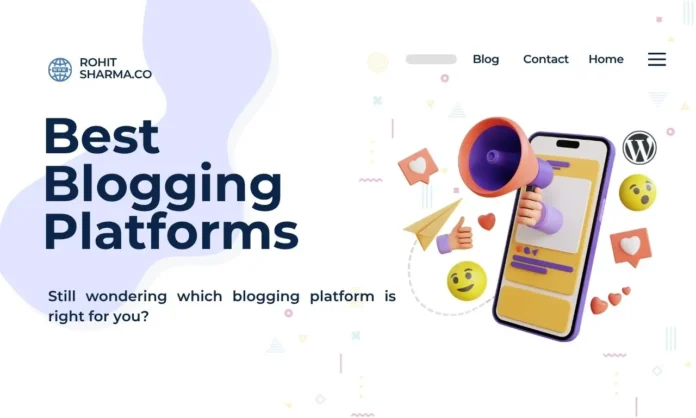 Popular blogging platforms. Popular blogging platforms.