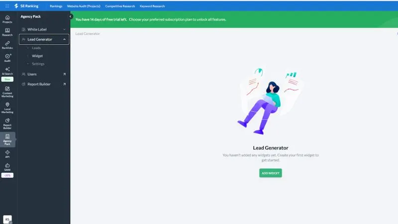 SE Ranking Agency Features