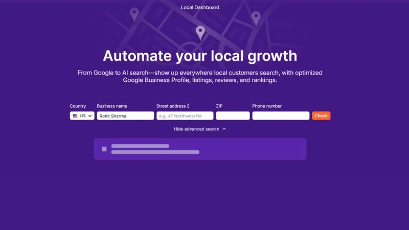 What Is SEMrush Used For? Features, Benefits, and Real-World Uses 6 SEMrush Local Dashboard