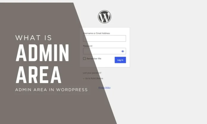 What is Admin Area in WordPress
