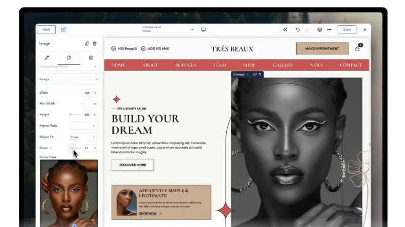 the visual builder for WordPress