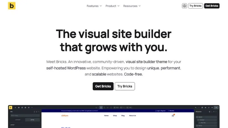 visual site builder